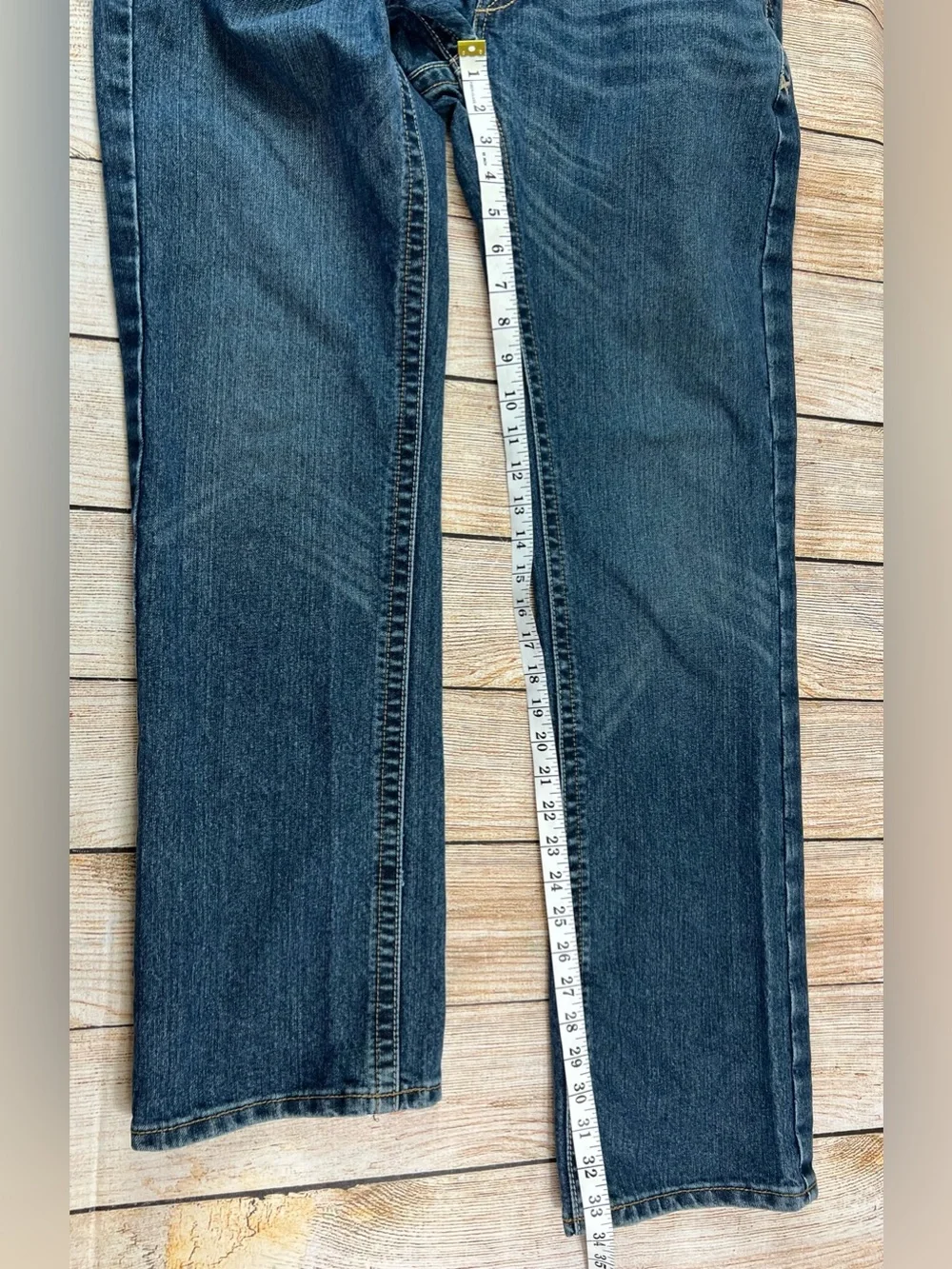 Mens Ariat Rebar M5 Edge Straight Leg Denim Blue Jeans Size 31x34